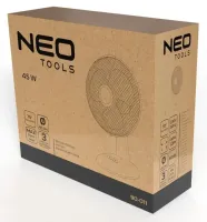 Вентилятор настільний Neo Tools 90-011, 40см, 45Вт, білий