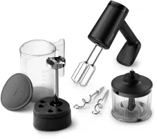 Міксер Philips HR3781/20 ручний 5000 series 500Вт, блендер, подрібнювач, чорний