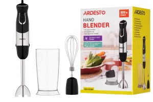 Блендер заглибний Ardesto HBK-800BR 800Вт, 2в1, чорний