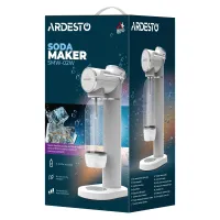 Сифон для газування води Ardesto SMW-02W, пляшка 1л, білий
