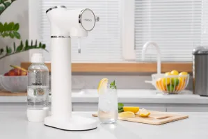 Сифон для газування води Ardesto SMW-02W, пляшка 1л, білий