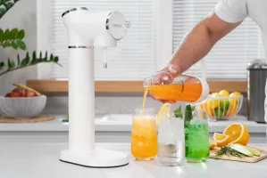 Сифон для газування води Ardesto SMW-02W, пляшка 1л, білий