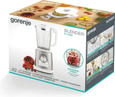 Блендер Gorenje B1400E стаціонарний 1400Вт, білий