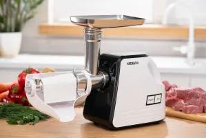 М'ясорубка Ardesto MGA-2300W, 2300Вт, біло-чорна