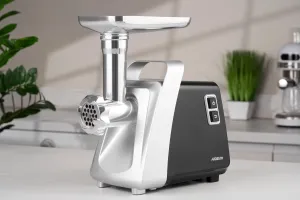 М'ясорубка Ardesto MGK-2100, 2100Вт, 2кг/хв, 3 решітки, чорно-срібний