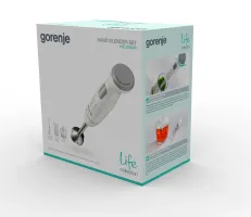 Блендер Gorenje HBC804QW заглибний 800Вт, 4в1, білий