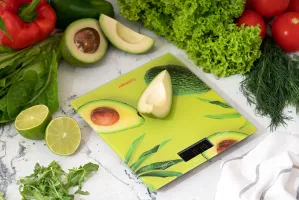 Ваги Ardesto кухонні Avocado, 5кг, скло (SCK-893AVOCADO)