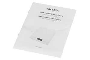 Ваги Ardesto кухонні Lemon, 5кг (SCK-893LEMON)