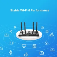 Маршрутизатор TP-LINK ARCHER AX1500 WiFi 6, 1 Гбіт/с, 4LAN 
