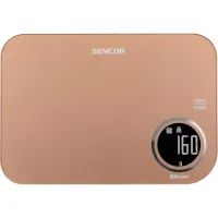 Ваги Sencor кухонні, 5кг, підключення до смартфону, пластик, (SKS7076GD)