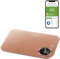 Ваги Sencor кухонні, 5кг, підключення до смартфону, пластик, (SKS7076GD)