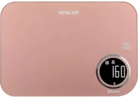 Ваги Sencor кухонні, 5кг, підключення до смартфону, пластик (SKS7075RS)