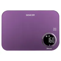 Ваги Sencor кухонні, 5кг, підключення до смартфону, пластик (SKS7073VT)