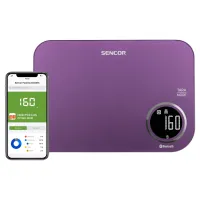 Ваги Sencor кухонні, 5кг, підключення до смартфону, пластик (SKS7073VT)