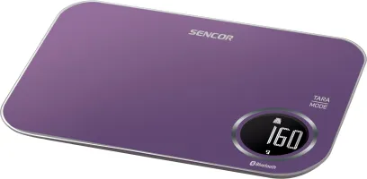 Ваги Sencor кухонні, 5кг, підключення до смартфону, пластик (SKS7073VT)