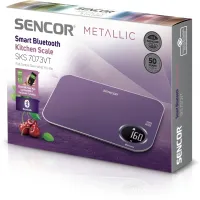 Ваги Sencor кухонні, 5кг, підключення до смартфону, пластик (SKS7073VT)