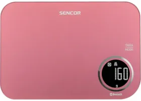 Ваги Sencor кухонні, 5кг, підключення до смартфону, пластик (SKS7074RD)