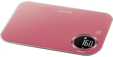 Ваги Sencor кухонні, 5кг, підключення до смартфону, пластик (SKS7074RD)