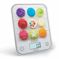 Ваги Tefal кухонні Optiss Cake Pops, 5кг, скло (BC50D4V0)