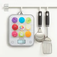 Ваги Tefal кухонні Optiss Cake Pops, 5кг, скло (BC50D4V0)