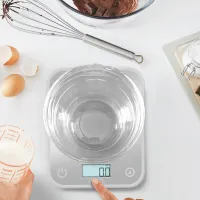 Ваги Tefal кухонні Optiss, 5кг, скло (BC50U4V0)