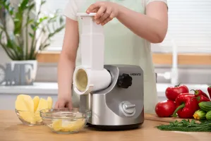 М'ясорубка Ardesto MGA-3000W, 3000Вт, метал, сріблястий
