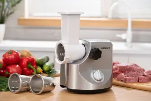 М'ясорубка Ardesto MGA-3000W, 3000Вт, метал, сріблястий