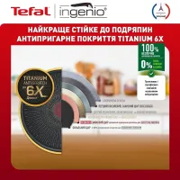 Набір посуду Tefal Ingenio Unlimited, змінна ручка, 3предмети, алюміній, бакеліт, чорний (L7638942)
