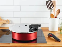 Кришка із захистом від розбризкування Tefal Ingenio, 20-28см, нержавіюча сталь, пластик (L9829853)