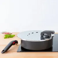 Кришка із захистом від розбризкування Tefal Ingenio, 20-28см, нержавіюча сталь, пластик (L9829853)