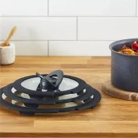 Набір скляних кришок Tefal Ingenio, 16см, 18см, 20см, скло, пластик, чорний (L9849053)