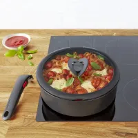 Набір скляних кришок Tefal Ingenio, 16см, 18см, 20см, скло, пластик, чорний (L9849053)