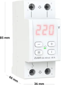 Реле напруги ZUBR D2-40 red (40 А, 8 800 ВА)