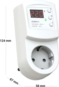 Реле напруги ZUBR R116Y (встановлення в розетку) Реле напруги ZUBR R116Y (встановлення в розетку)