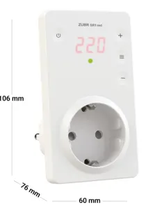 Реле напруги ZUBR SR1 red (встановлення в розетку)