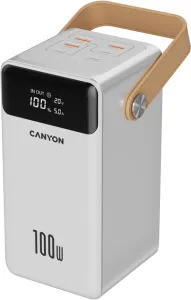Зовнішній акумулятор Canyon OnPower 610 metal 60000 mAh PD100W White (CNS-CPB610W)