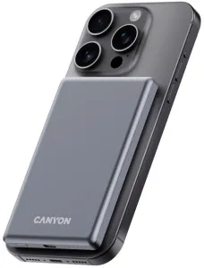 Зовнішній акумулятор Canyon OnPower 505 slim Magsafe 5000 mAh PD20W Dark Grey (CNS-CPB505DG)