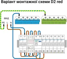 Реле напруги ZUBR D2-63 red однофазне з максимумом функцій (63 А, 13 900 ВА) (4820120221736)