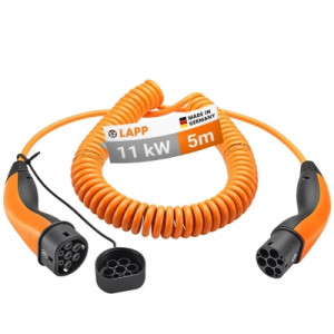 Зарядний кабель Lapp Spiral Type 2-Type 2, 20А 3-фазний