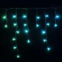 Гірлянда Smart LED Twinkly Icicle RGB 190 IP44 5м кабель прозорий (TWI190STP-TEU)