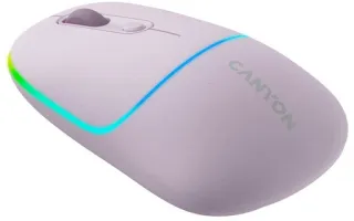 Миша бездротова Canyon MW-22 Dual Band RGB Wireless Pearl Rose (CNS-CMSW22PR)