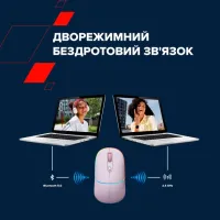 Миша бездротова Canyon MW-22 Dual Band RGB Wireless Pearl Rose (CNS-CMSW22PR)