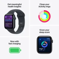 Смарт-годинник Apple Watch SE 3 (2025) GPS + Cellular 40mm Midnight Aluminium Case with Midnight Sport Band - S/M (MEP94RK/A)