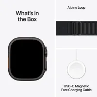 Смарт-годинник Apple Watch Ultra 3 GPS + Cellular 49mm Black Titanium Case with Black Alpine Loop - S (MF0Q4QP/A)