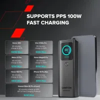 Зовнішній акумулятор Canyon OnPower 265 20000 mAh 165W PD/QC2.0-3.0 Black (CNS-CPB265DG)