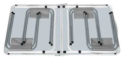 Набір стіл та стільці розкладні Neo Tools, стіл 60х120х60см, 4 стільці 36х34Х27см, 6.9кг (63-159)