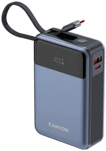 Зовнішній акумулятор Canyon OnPower 600 20000 mAh PD65W Dark Grey (CNS-CPB600DG)