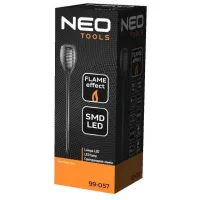 Світильник стовпчик Neo Tools LED 78см 1Вт 35Лм 3000К 1200мА·год автономний датчик сутінків чорний (99-057)