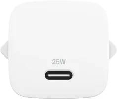 Зарядний пристрій мережевий Belkin 25Вт USB-С PD PPS (WCA012KQWH)