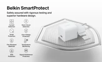 Зарядний пристрій мережевий Belkin 25Вт USB-С PD PPS (WCA012KQWH)